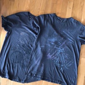 2 vintage worn t-shirts